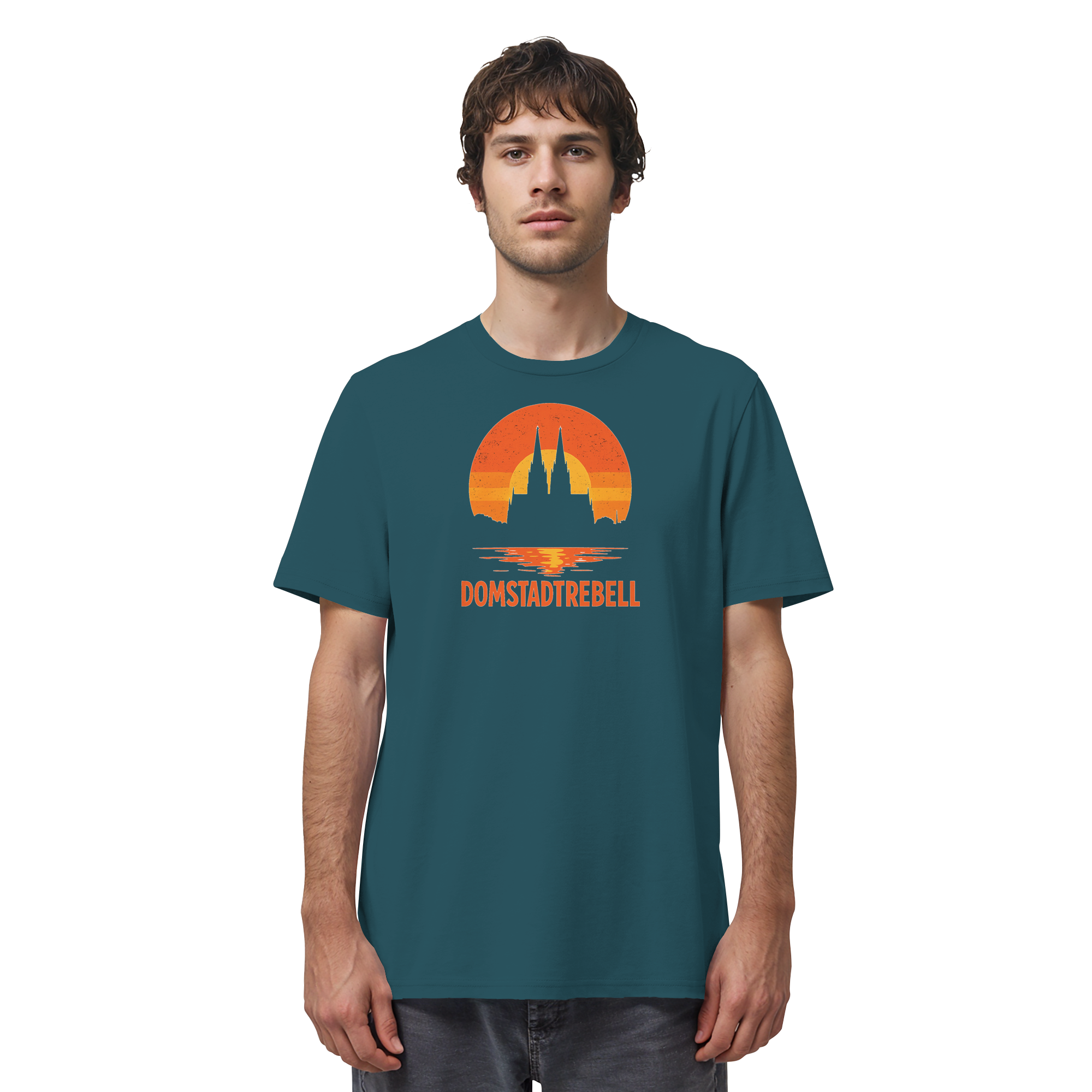 Domstadtrebell - Kölner Dom Sonnenuntergang - Organic Shirt