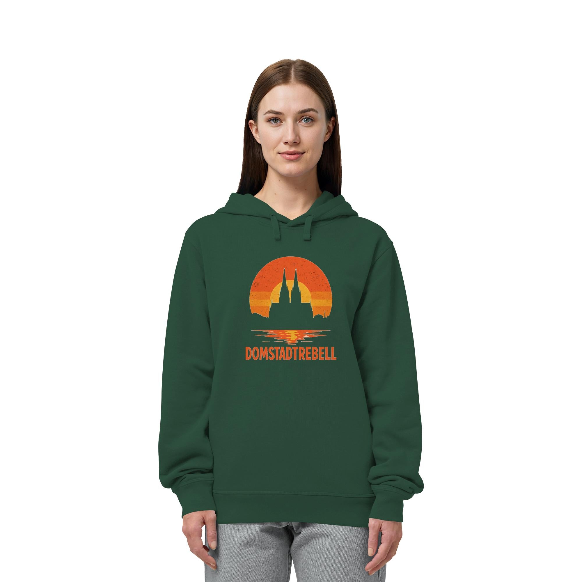 Domstadtrebell - Kölner Dom Sonnenuntergang - Organic Side Pocket Hoodie