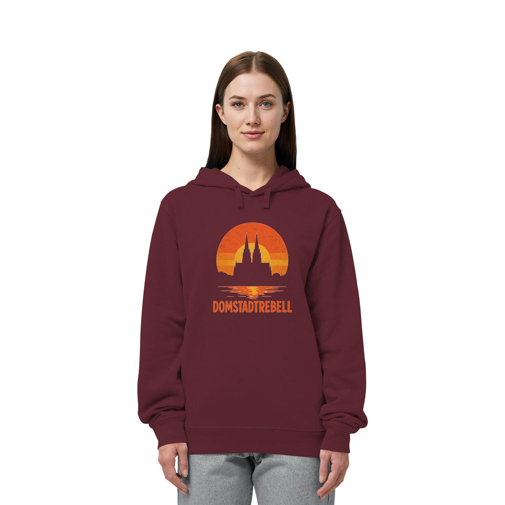 Domstadtrebell - Kölner Dom Sonnenuntergang - Organic Side Pocket Hoodie