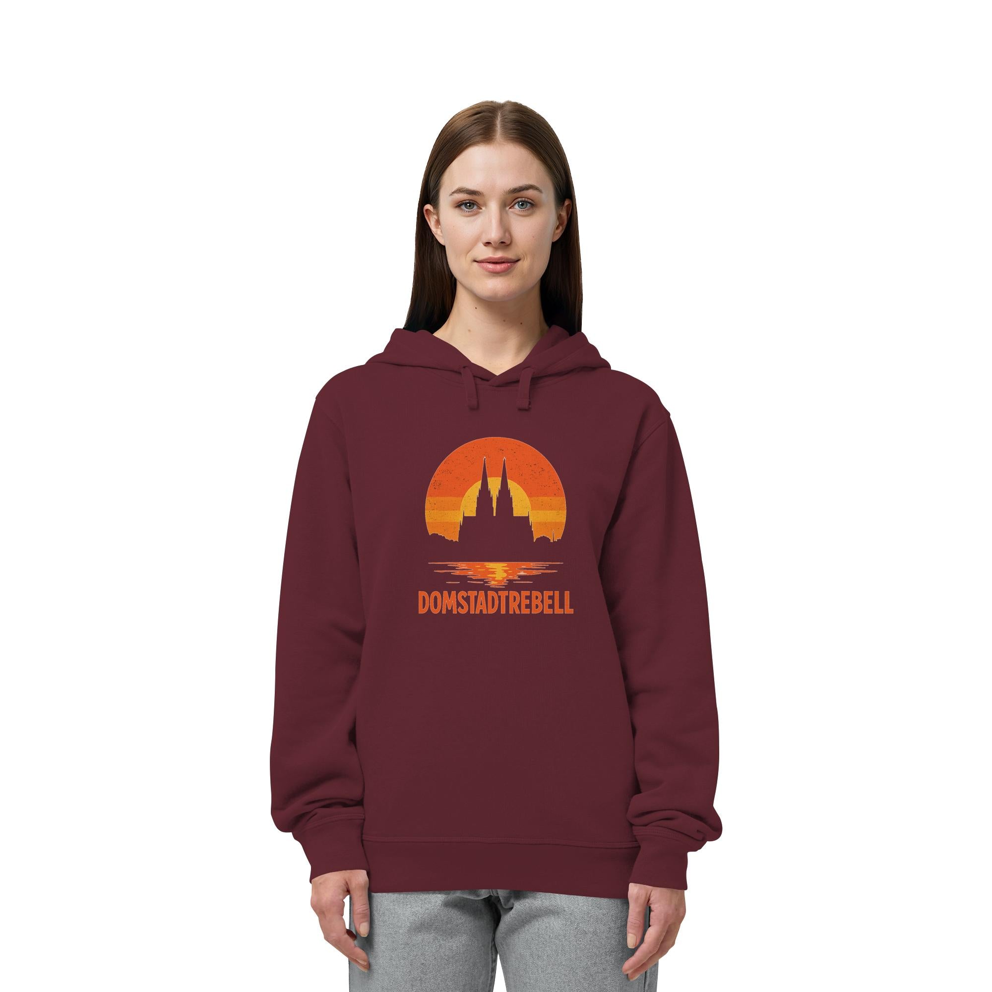 Domstadtrebell - Kölner Dom Sonnenuntergang - Organic Side Pocket Hoodie