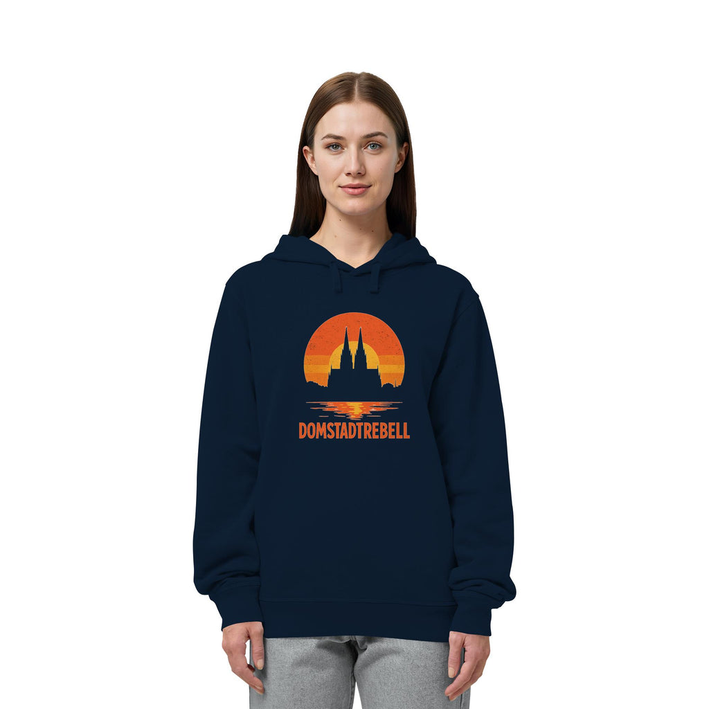 Domstadtrebell - Kölner Dom Sonnenuntergang - Organic Side Pocket Hoodie