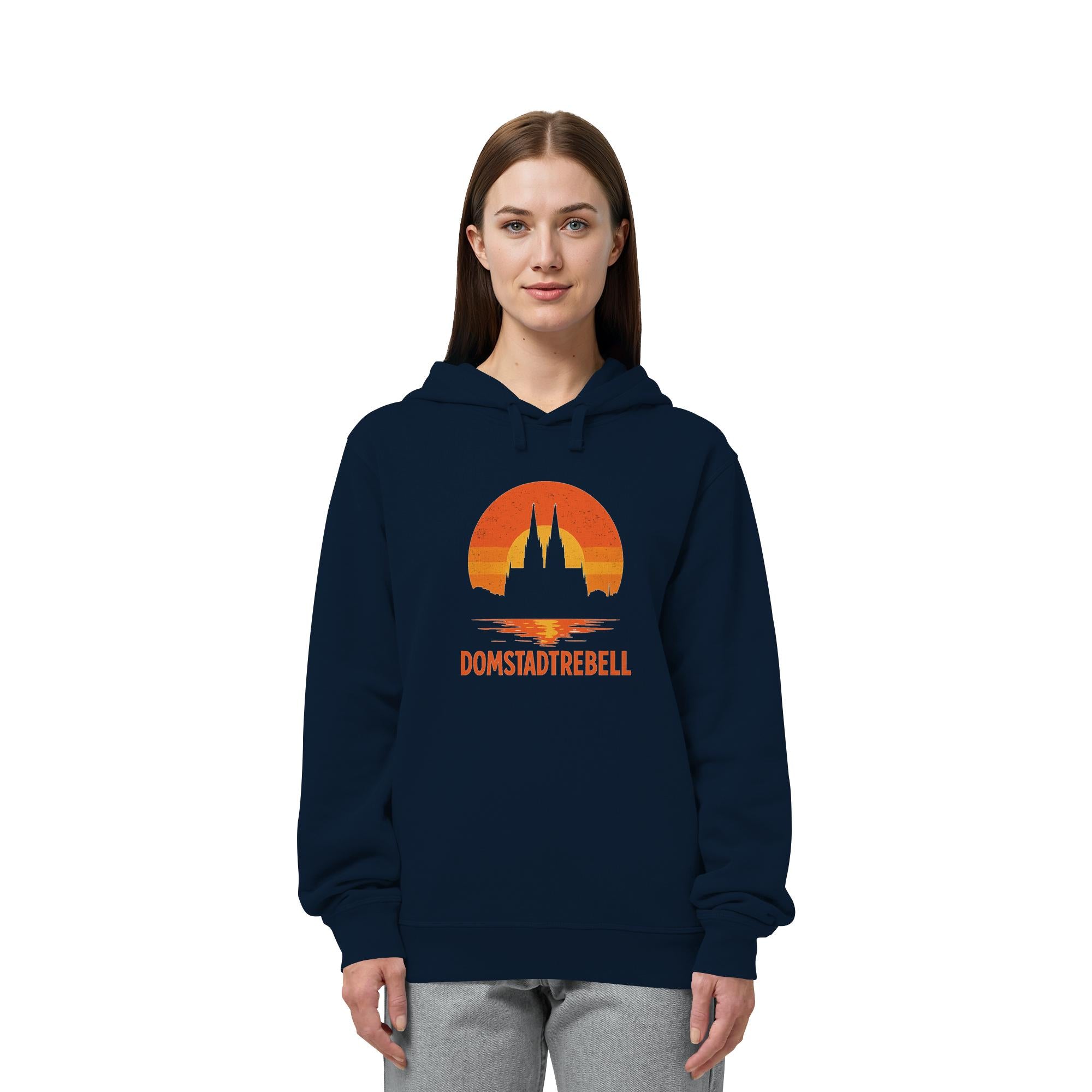 Domstadtrebell - Kölner Dom Sonnenuntergang - Organic Side Pocket Hoodie