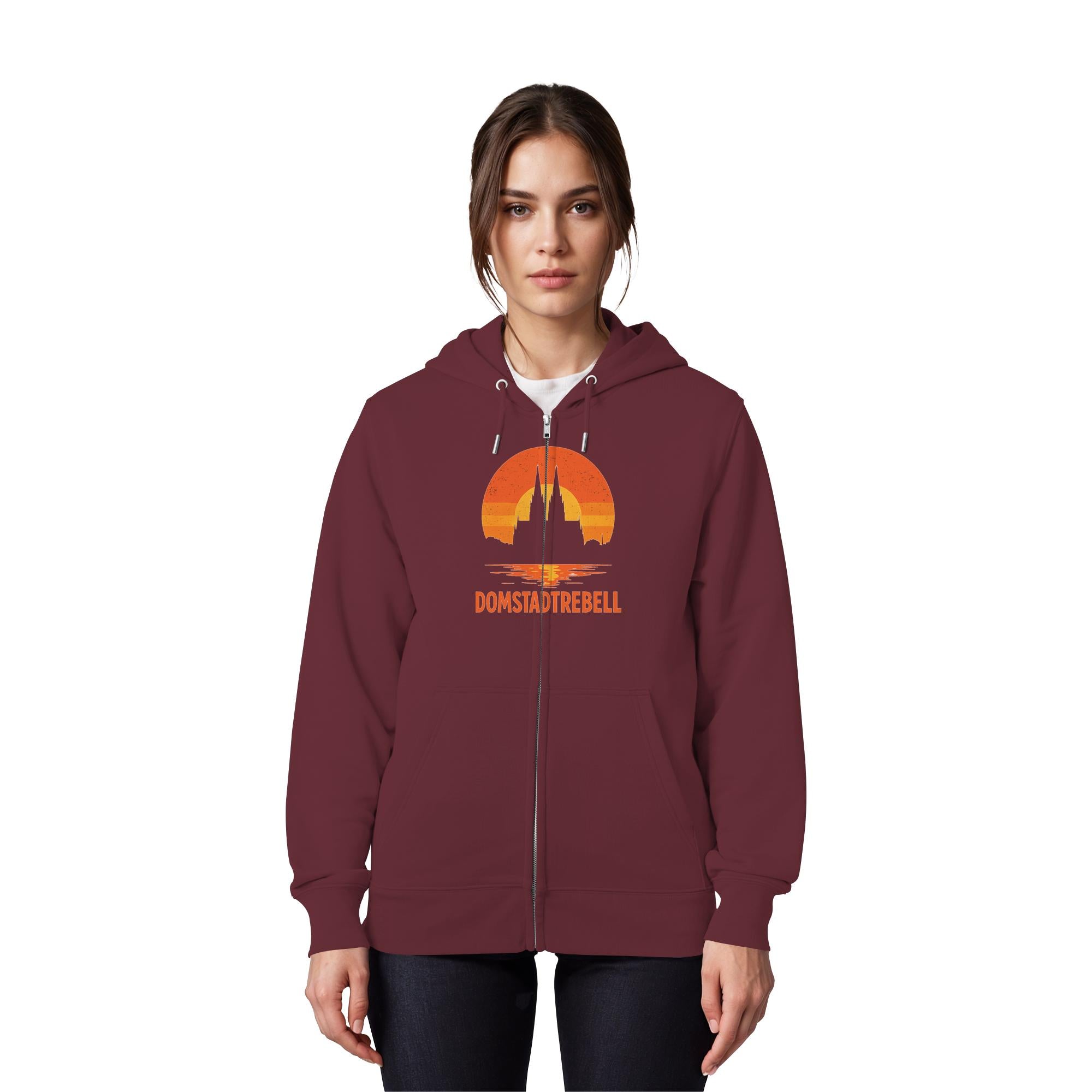 Domstadtrebell - Kölner Dom Sonnenuntergang - Organic Zipper