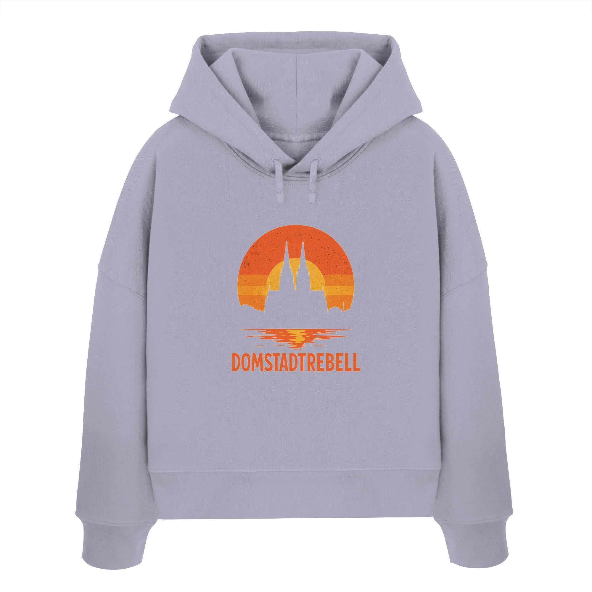Domstadtrebell - Kölner Dom Sonnenuntergang - Womens Organic Boxcut Hoodie