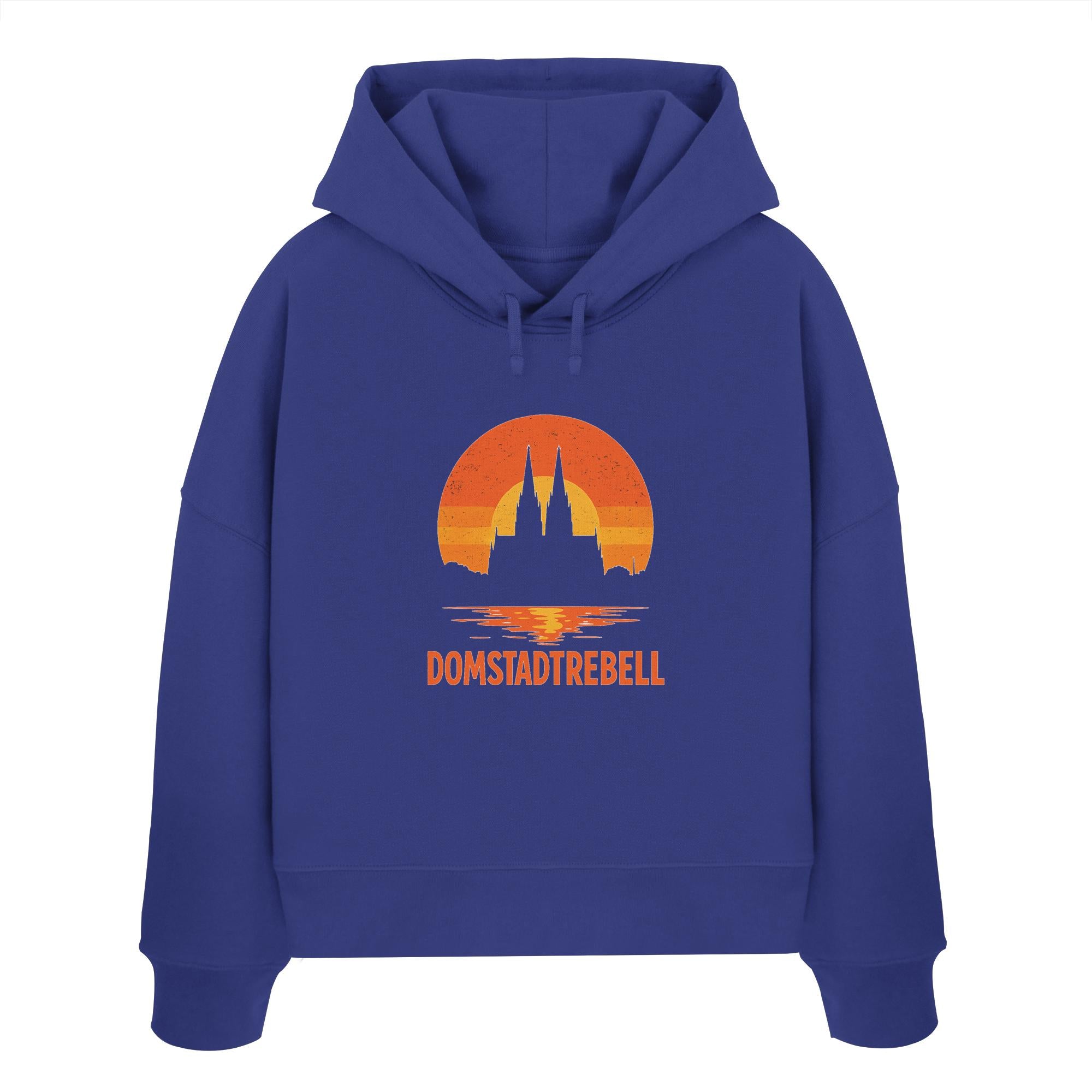 Domstadtrebell - Kölner Dom Sonnenuntergang - Womens Organic Boxcut Hoodie